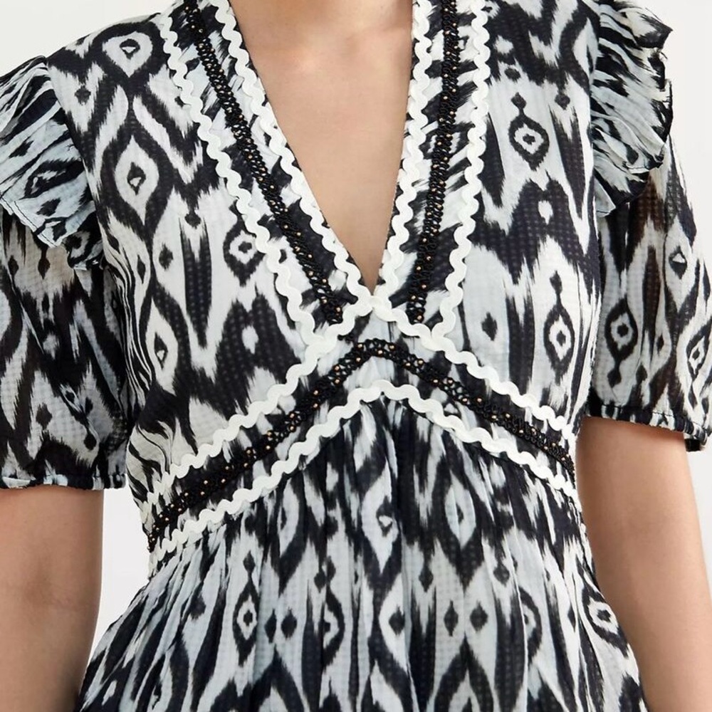 Verb by Pallavi Singee Ikat Peplum Blouse from Anthropologie